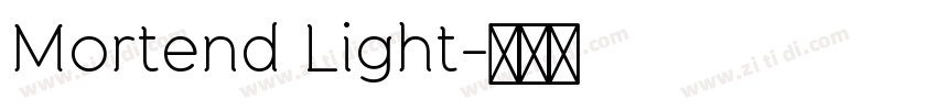 Mortend Light字体转换